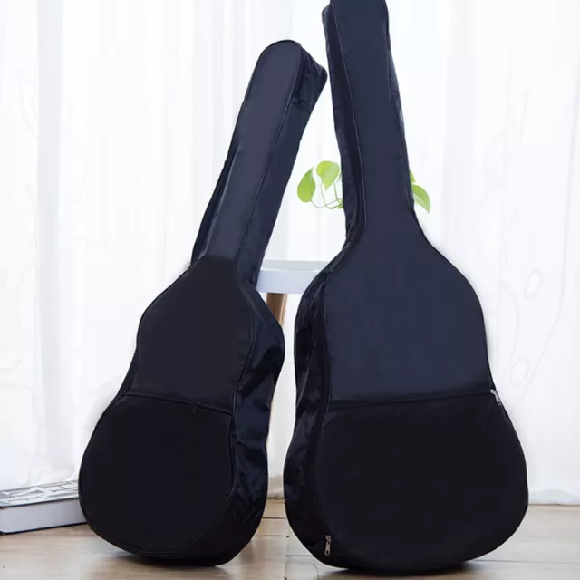 Sac à dos rembourré noir sac de guitare pour guitares taille standard 40 pouce