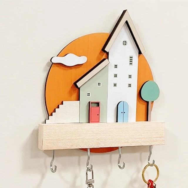 Porte-clés Mural Ancien Sur Planche Bois – Fait Main Artisanal Unique – Déco Loft