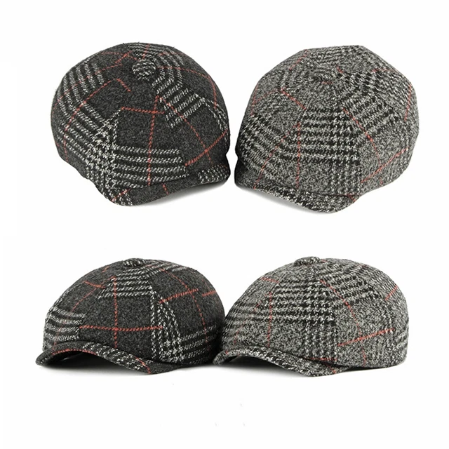 Wool Blend newsboy casquette Baker boy Cabbie Gatsby