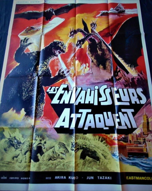 Les Envahisseurs Attaquent Affiche ORIGINALE 120x160cm Poster 47" 63" 1968