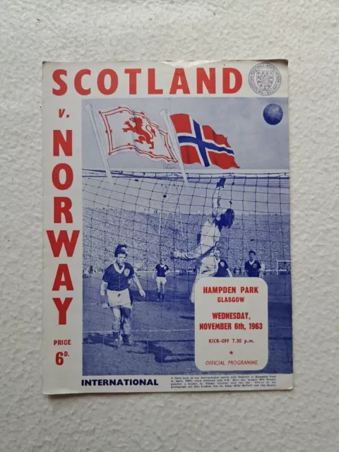 1963 Scotland V Norway