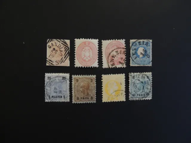 Briefmarken „8x Österreich Kaiserreich teilw. Falz wie abgebildet (9)“ 2