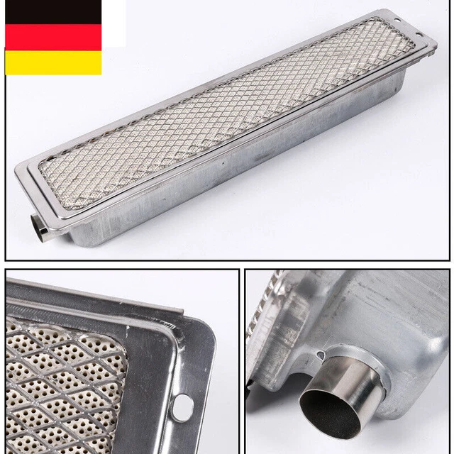 33.7*10cm BBQ Barbecue Gasgrill Infrarot Seitenbrenner Keramikheizung Edelstahl