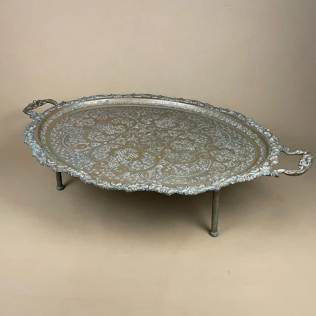 WOLFF FEINGOLD AUFLAGE Dore or Fin, Antique Serving Platter Tray