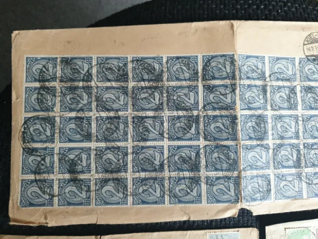 alte Sammlung Briefumschläge mit Briefmarken gestempelt Konvolut Nachlass Lot 2
