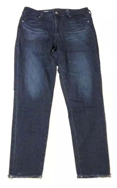 AG Adriano Goldschmied The Stevie Ankle Slim Straight Leg 28R Dark Blue Wash