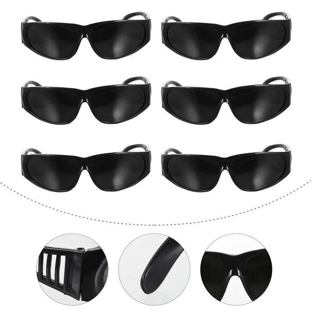 12 Pcs Polycarbonate Lens Welding Goggles Work Safety Eyewear Lab Glasses