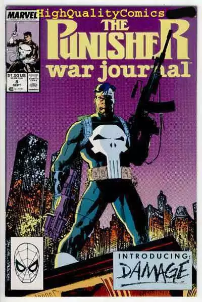 PUNISHER WAR JOURNAL #8, VF/NM, Jim Lee, Carl Potts, Blood, more in store