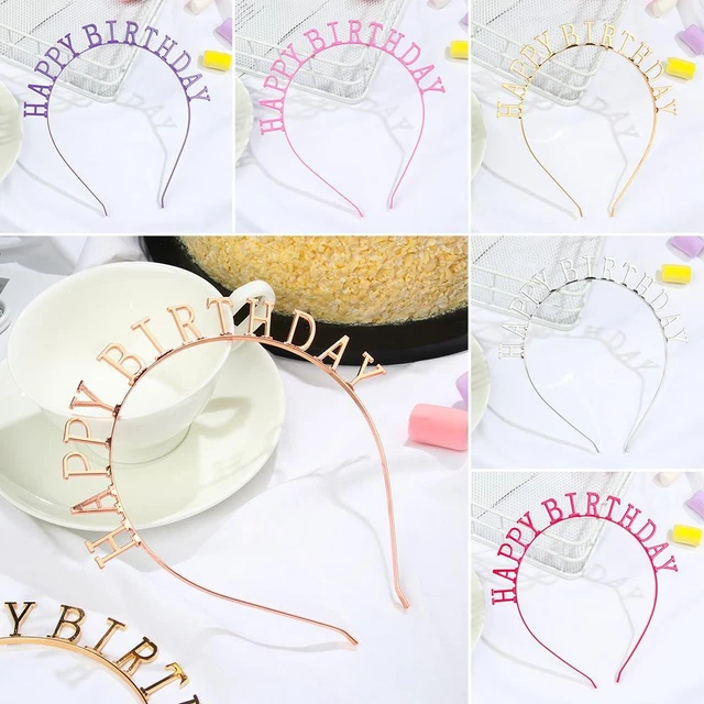 Bandeau D’anniversaire Strass 30 Ans Pour Femmes – Couronne Or Avec Brillants – Accessoire Fête, Photo, Décoration