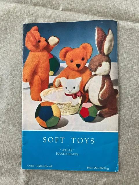 Soft Toys - Vintage Atlas Handicraft Leaflets No. 48 VGC