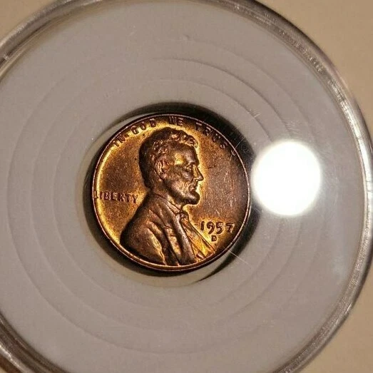 1957 D Lincoln Wheat Cent AG About Good Bronze Penny 1c Coin Collectible