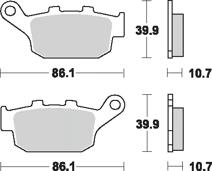 Sbs 614Ls Brake Pad Buell Xb9Sx Lightning City X 2007 2