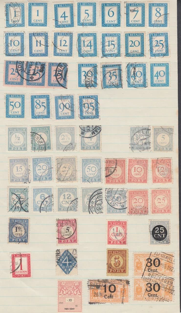 Netherlands / Postage Due Unchecked Mixed Condition Selection per Scan; Ref: 473