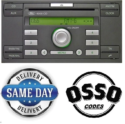 Ford Radio Code Unlock Service – Works With V Or M Serial Numbers (Fiesta, Focus, Transit, Kuga, C-Max)