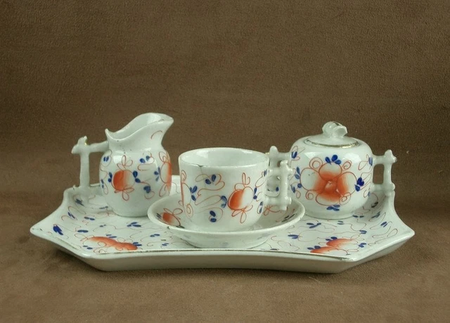 DîNETTE ANCIENNE EN FAïENCE - DECOR D'ENFANTS