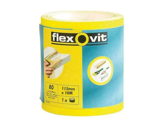 Flexovit High Performance Sanding Roll 115Mm X 5M Coarse 60G FLV69915