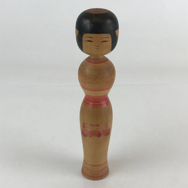 Japanese Wooden Kokeshi Doll Vtg Figurine Traditional Craft Toy KF606