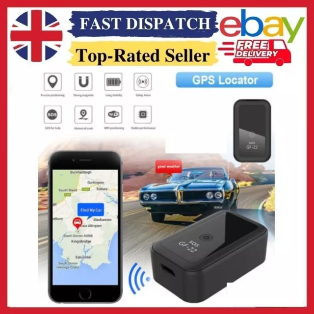 GF22 Magnetischer GSM Mini GPS Tracker Echtzeit Fahrzeug Tracking Locator Gerät-UK