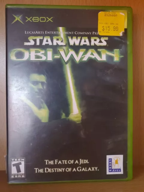 Star Wars: Obi-Wan (Microsoft Xbox, 2002) Complete Teen