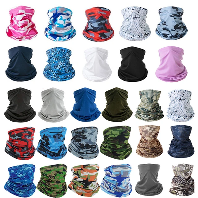 Face Mask Balaclava Scarf Neck Fishing Shield Sun Gaiter UV Headwear  Ice silk