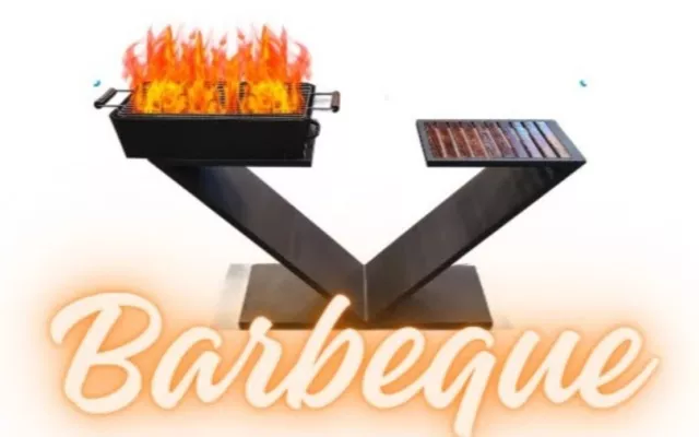 Parrilla / Barbecue / Asador / BBQ / GRILL/ Barbacoa de diseño en acero negro