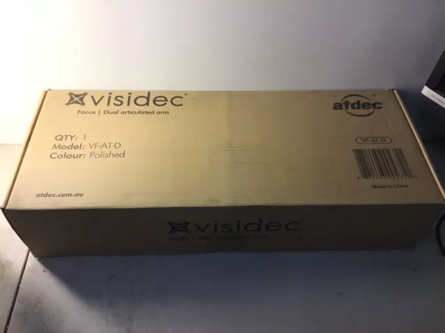 Atdec Visidec Model: VF-AT-D Dual Articulated monitor arm