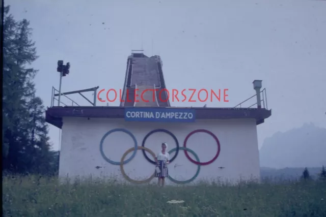 35mm Slide  1976 Cortina Italy Olympic Ski Jump Agfa Colour