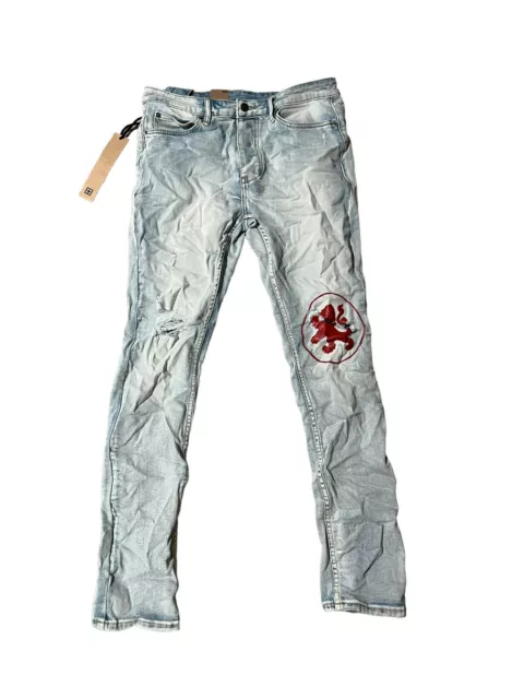 Ksubi Jeans Mens Chitch Slim Tapered Leg Mid-Long Rise Blue $240 Size 31/32