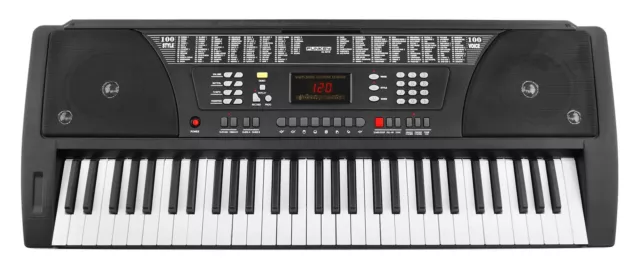 Clavier Numerique Piano Digital Synthetiseur Electrique 100 Sons & Rythmes Noir