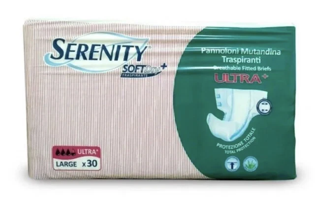 Serenity 120 Pannoloni a  Mutandina Serenity Ultra+ Taglia Large prot.totale
