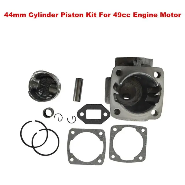 44mm Cylinder Piston Kit For 49cc Engine Motor Mini ATV Pocket Pit Bike Replace