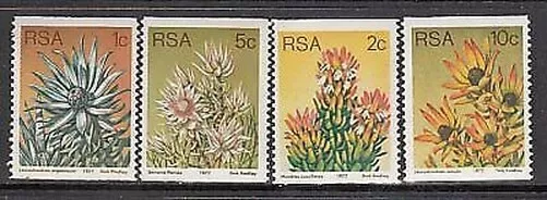 Africa South Yvert Mail 433/36 MNH Flowers