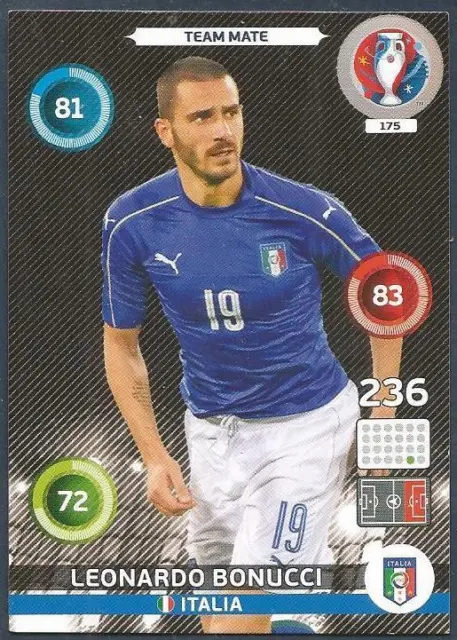 Panini Euro 2016 Adrenalyn Xl Karte - #175-Italien-Italien-Leonardo Bonucci