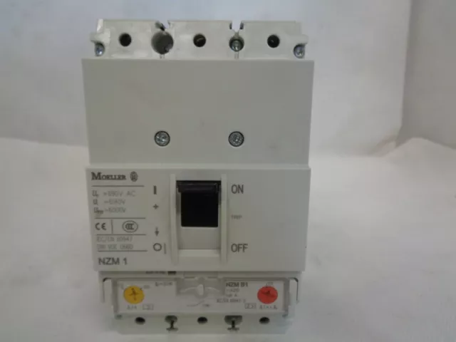 New Moeller Nzm1 Nzm-B1 3 Pole 20 Amp Circuit Breaker