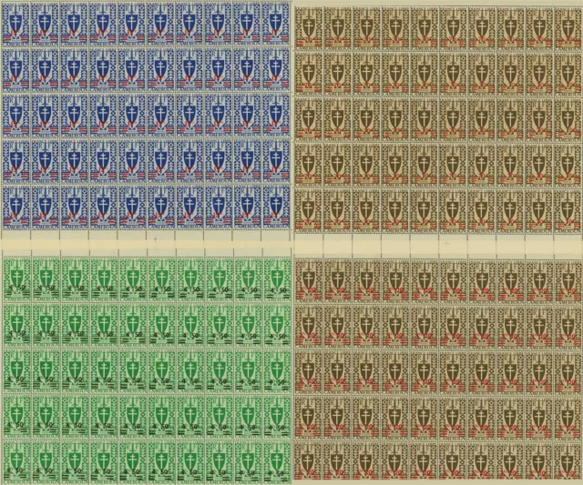 French Cameroun 1945- MNH stamps. Yvert Nr.: 266/273. Sheet of 50 (EB) AR1-01190