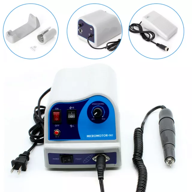 Dental Lab Micromotor Type Marathon N8 Machine+45K RPM Handpiece unit Polisher!