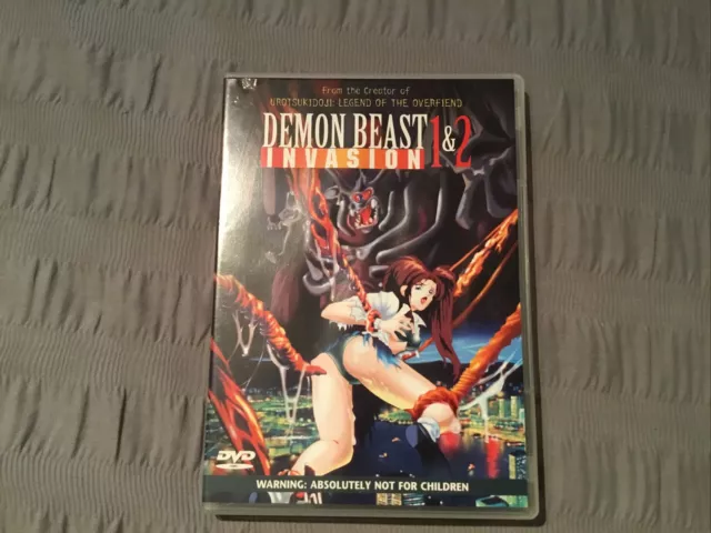 Demon Beast Invasion 1 & 2 Anime DVD Rare Out Of Print OOP