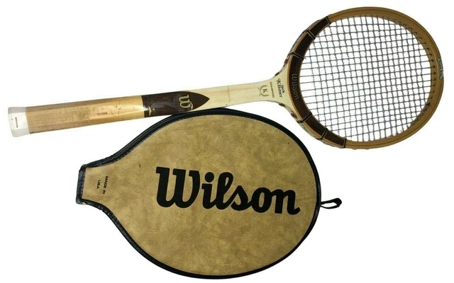 Raquette De Tennis Vintage Wilson Jack Kramer En Bois – Avec économiseur De Cadre