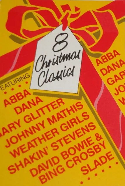Christmas ABBA David Bowie Slade Bing Cosby Johnny Mathis Rare Import cassette.