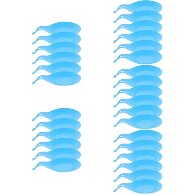 6 pz tovaglioli in silicone supporto utensili in silicone cucchiaio riposo blu