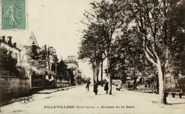 CPA - Aillevillers - Avenue de la Gare