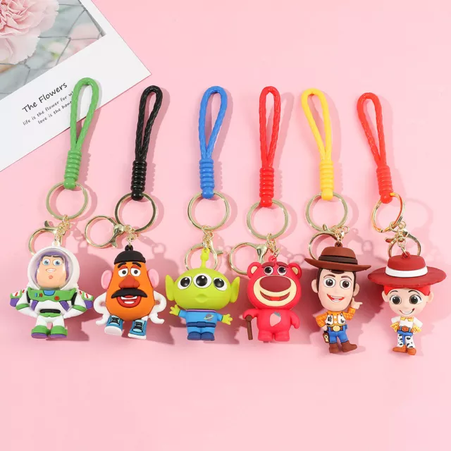 Hot Buzz Lightyear Toy Story Pixar Keychain Keyring Pendant Bag Charm Key Rings