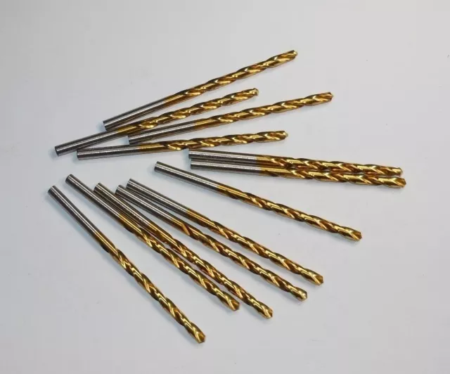 Jobber Length Drills #21 (0.1590") HSS 118° TiN 2-1/8" LOC x 3-1/4" (12 Pcs)