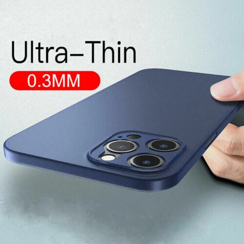 For iPhone 13 12 Pro Max Mini Ultra-thin 0.3MM Matte Hard Clear Phone Case Cover