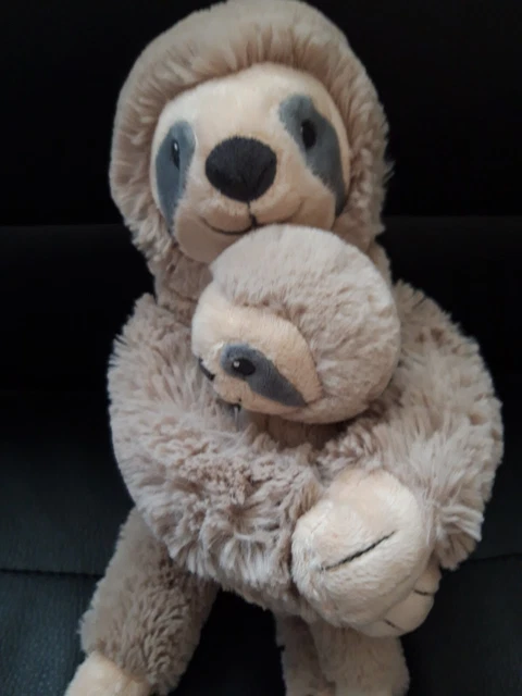 Doudou Musical Tex Baby Singe Paresseux Gris Taupe Beige 35Cm  Tbe 2