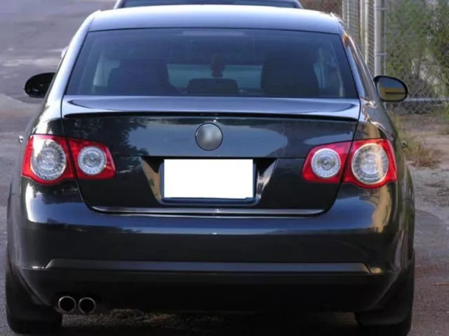 Fyralip Boot Lip Spoiler For VW Jetta MK3/MK5 Saloon 05-10 Unpainted Black