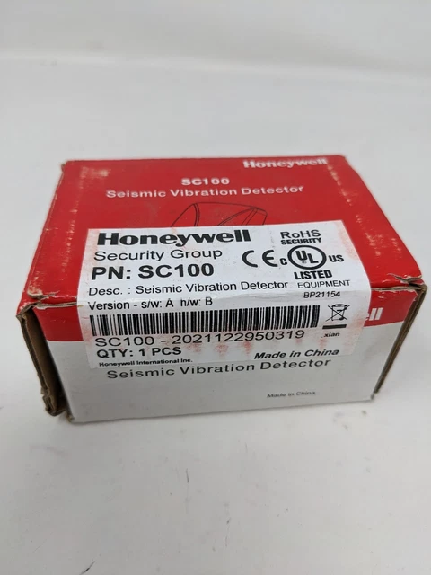 Honeywell SC100 Seismic Vibration Detector NEW SEALED