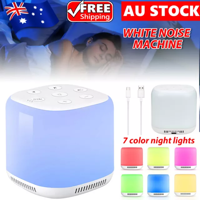 White Noise Sound Machine Sleep Therapy For Adult Baby Relaxation Nature Sounds