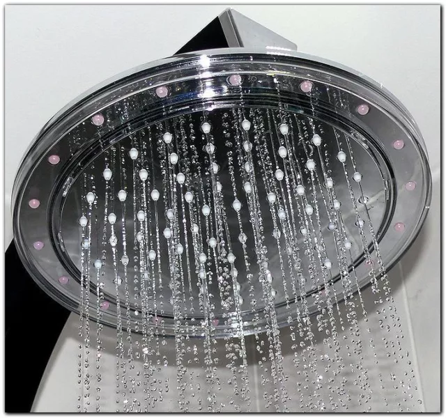 HOGA LED licht XL 25cm Überkopfbrause  Kopfbrause Regenbrause duschkopf Dusche