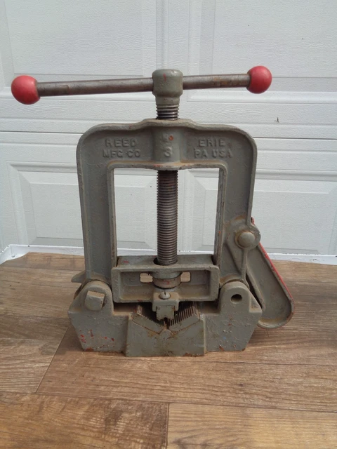 REED No. 3  Bench Mount Pipe Vise 1/4" thru 4-1/2" USA